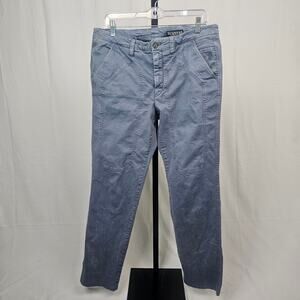 Jeckerson Italy Blue Trouser Mens Size 33 Unique Stitch Panel Design Casual Pant